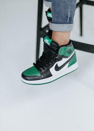 🖤🖤🖤 кроссовки  nike air jordan 1 retro high pine green3 фото