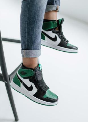 🖤🖤🖤 кроссовки  nike air jordan 1 retro high pine green2 фото