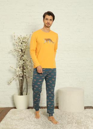 Мужской комплект со штанами - леопард