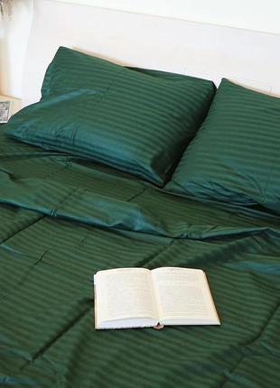 Евро комплект из страйп-сатина