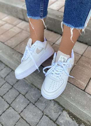 Женские кроссовки nike air force low white |  жіночі кросівки найк білі3 фото