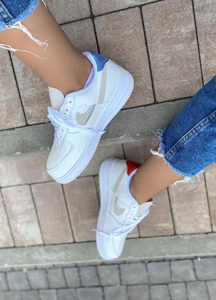 Женские кроссовки nike air force low white |  жіночі кросівки найк білі7 фото