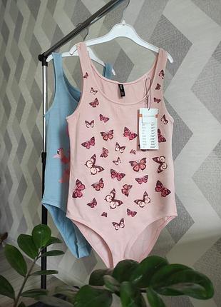 Боді на бретельках футболка, майка sinsay, розмір xs/s жіноча