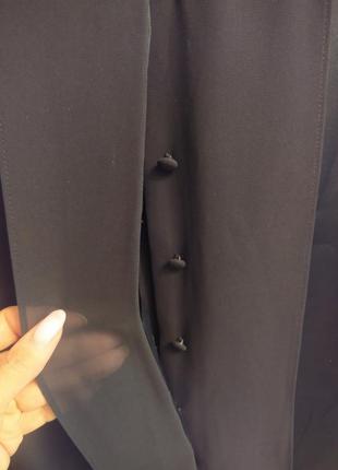 Coldwater creek, черная деловая, нарядная блуза, блузка, размер 36-38/xs-s, новая4 фото
