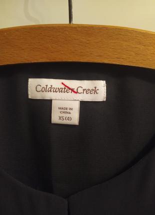 Coldwater creek, черная деловая, нарядная блуза, блузка, размер 36-38/xs-s, новая6 фото