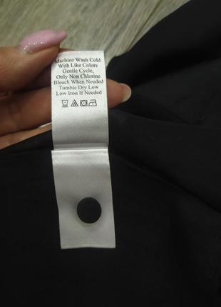 Coldwater creek, черная деловая, нарядная блуза, блузка, размер 36-38/xs-s, новая8 фото