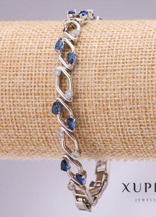 Браслет xuping з синіми каменями