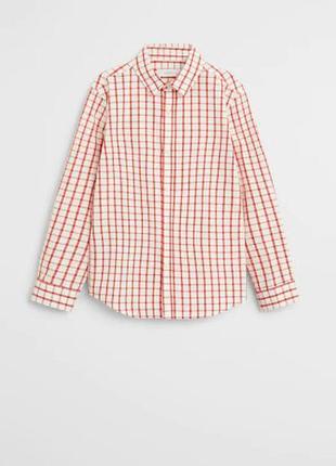 Ошатна коттоновая сорочка для хлопчика mango