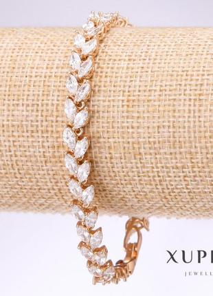 Браслет xuping з білими каменями
