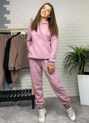 Женский теплый костюм спортивный на флисе