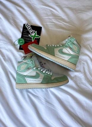 Кросівки nike air jordan 1 retro high og "turbo green"6 фото