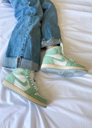 Кросівки nike air jordan 1 retro high og "turbo green"8 фото