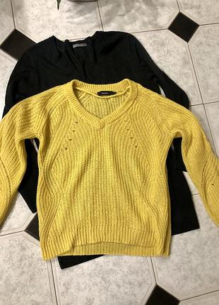 Вязаный желтый свитер оверсайз  vero moda 🍁