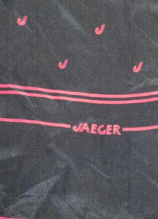 Шелковый подписной шарф jaiger , 21×119см4 фото