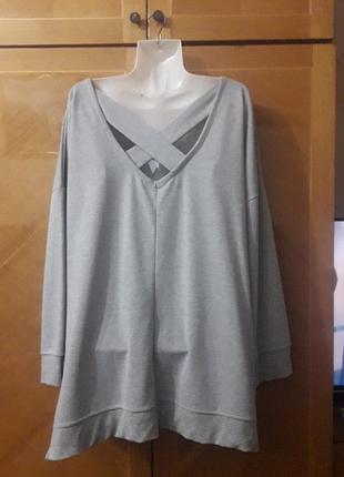 Брендовый  новый  оригинальный свитер  свитшот  с интересной спинкой р.22 от george
