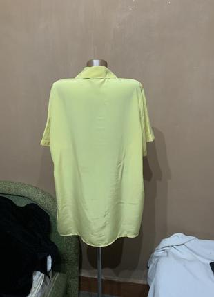Блуза рубашка рубашка желтая2 фото