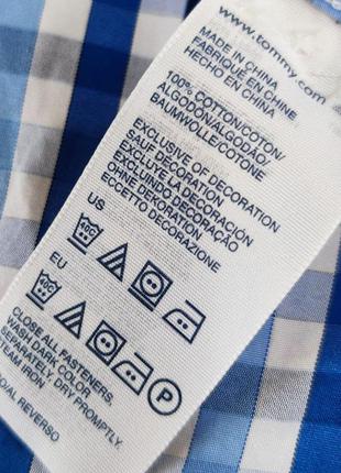 Шикарная брендовая качественная рубашка tommy hilfiger коттон этикетка7 фото