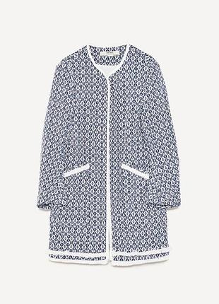 Твидовый кардиган-пальто от zara