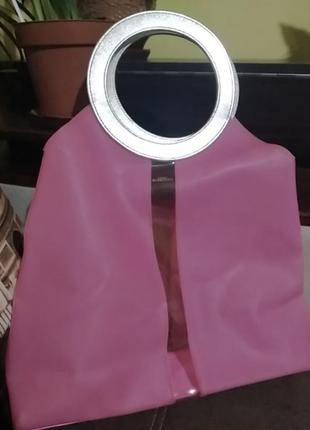 Вінілова сумка пляжна шоппер з круглими ручками parfums givenchy 7