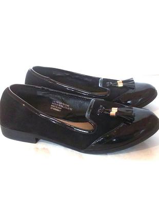 Стильні туфлі лофери балетки на низькому ходу, р. 36 код t3622