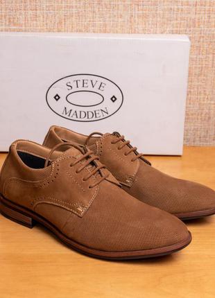 Оригинал! кожаные туфли steve madden  larsen oxford us7.52 фото