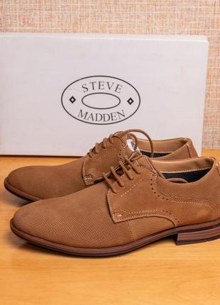 Оригинал! кожаные туфли steve madden  larsen oxford us7.55 фото