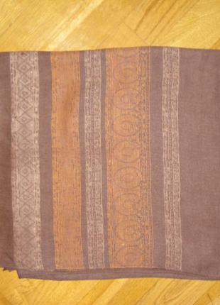 Большой хлопковый шарф-палантин