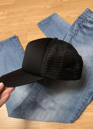 Крутая легкая кепка top hat,черная бейсболка