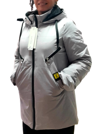 Куртка женская осенняя  с капюшоном утеплитель силикон демисезонная осень весна5 фото