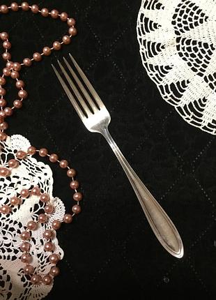🔥вінтажна🔥 вилка мельхіор сріблення швеція