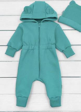 Ромпер на флісі шикарний трехнитка комбінезон бавовна 100%