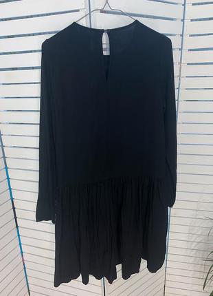 Платье с вышивкой вишиванка чёрное3 фото