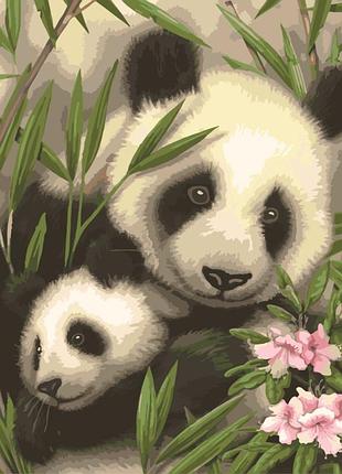 Картина по номерам лавка чудес панда с малышом