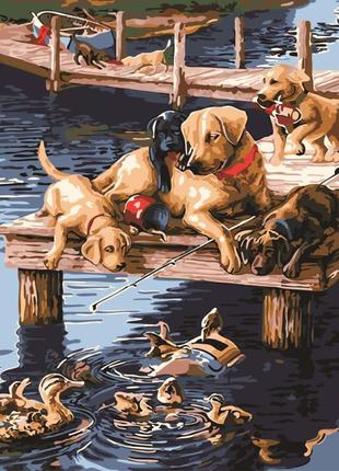 Картина по номерам лавка чудес на рыбалке