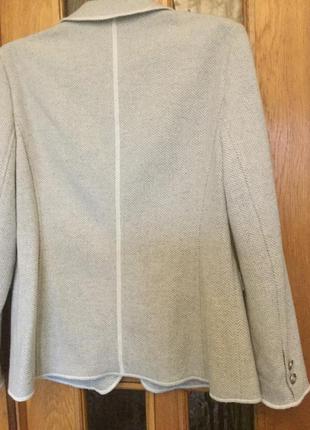 Фирменный шерстяной жакет пиджак дорогого бренда walbuch нижняя5 фото