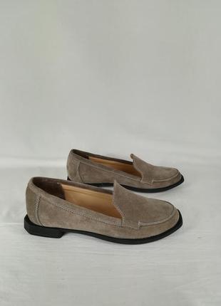 Обувь женская туфли  мокасины замша лоферы2 фото