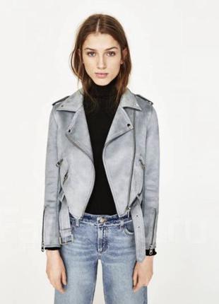 Замшева косуха zara