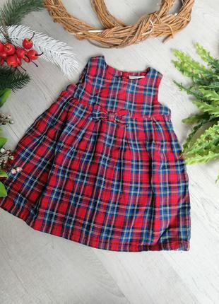 Сукня для новорічної фотосессії. плаття в клітинку шотландськую
