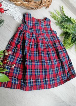 Сукня для новорічної фотосессії. платье в клеточку шотландськую2 фото