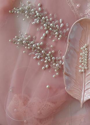 Свадебные украшения для невесты, комплект свадебных украшений, украшение для невесты2 фото