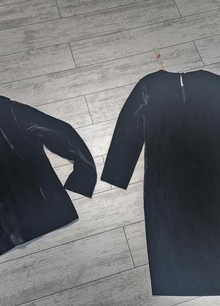 Бархатный черный костюм, платье и жакет8 фото