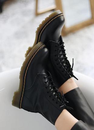 Ботинки dr. martens 1460 black без меха3 фото