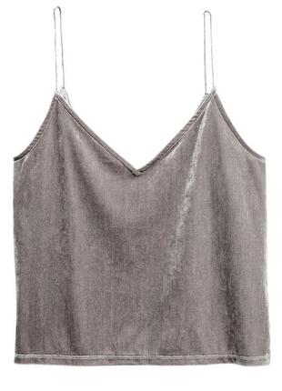 Мармуровий оксамитовий топ h&m / xs / m