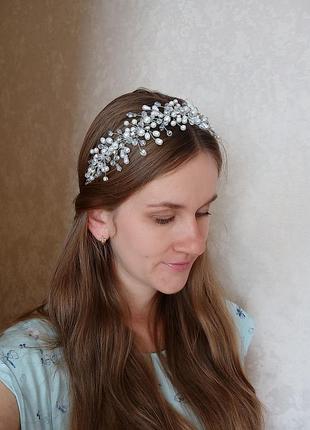 Весільна прикраса для волосся, прикраси для зачіски, весільний гілочка