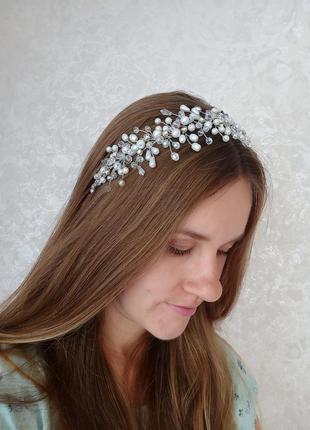 Весільна прикраса для волосся, прикраси для зачіски, весільний гілочка