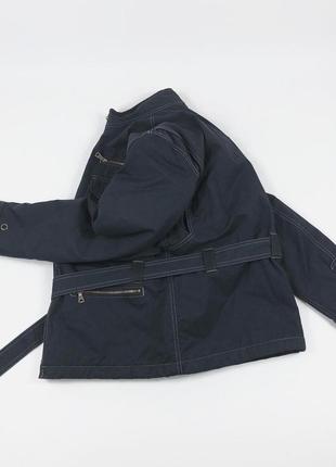 Винтажная чёрная куртка - ветровка polo wax rrl тренч с ремнём с карманами парка карго бомбер пальто2 фото