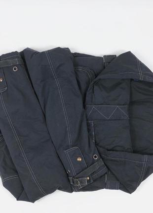Винтажная чёрная куртка - ветровка polo wax rrl тренч с ремнём с карманами парка карго бомбер пальто7 фото
