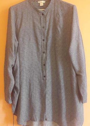 Супер удлинённая блуза с стёганными завязками по бокам1 фото