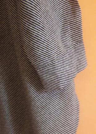 Супер удлинённая блуза с стёганными завязками по бокам4 фото
