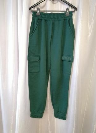 ⛔  штаны на флисе  missguided  цвет:  зелёный  размер:  38/m/46 onesize замеры3 фото